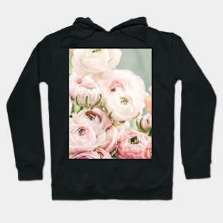 Flowers print, Pink, Pastel, Fashion print, Scandinavian art, Modern art, Wall art, Print, Minimalistic, Modern Hoodie